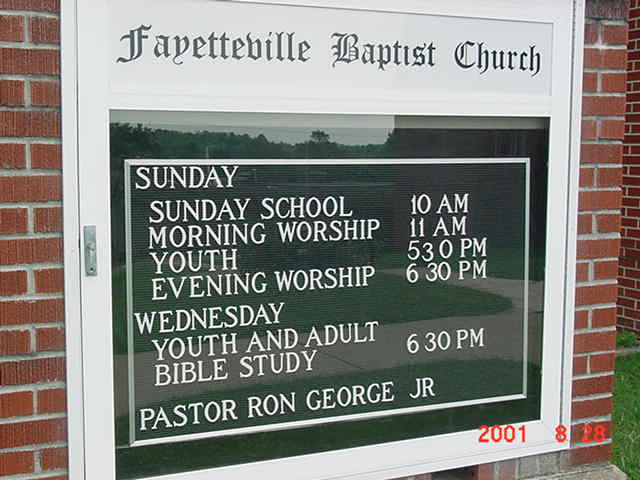 Front Sign